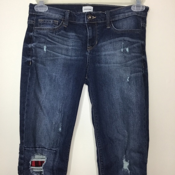 Sneak Peek Boyfriend Distressed Skinny Jeans Sz 5 Junior - Picture 4 of 8